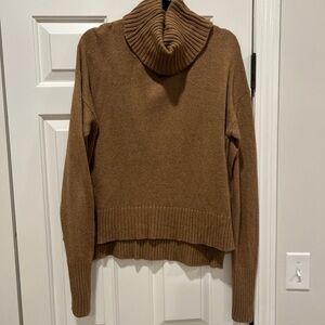 Anthropologie Cozy Brown Turtleneck Sweater